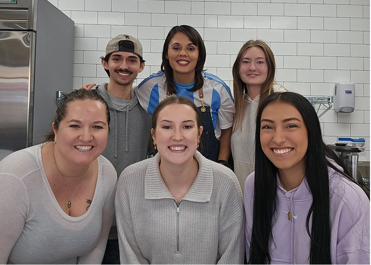 Marisa with a few of her marketing students